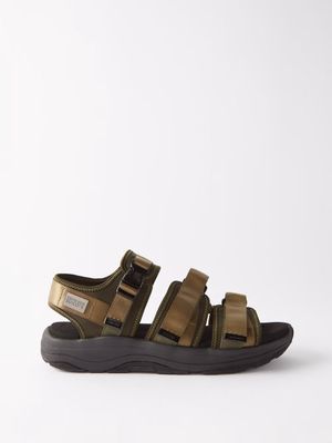Tom Wood X Suicoke - Gga-vega Nylon And Faux-suede Sandals - Mens - Khaki