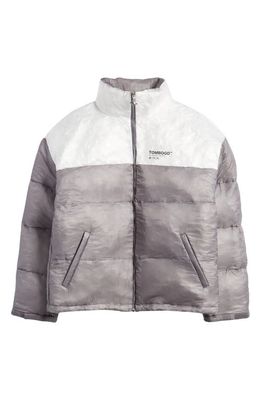 TOMBOGO Bubble Wrap Down Puffer Jacket in Grey