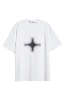 TOMBOGO T-Star Half Tone Cotton Graphic T-Shirt in White