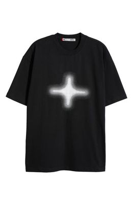 TOMBOGO T-Star Half Tone Graphic T-Shirt in Black