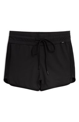 TomboyX High Waist Swim Shorts in Black
