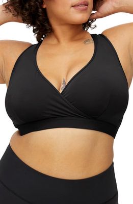 TomboyX Peak Low Impact Sports Bra in Black