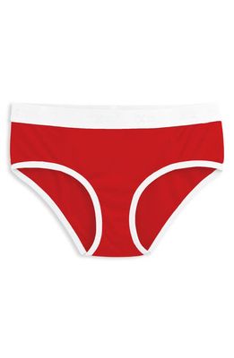 TomboyX Tucking Bikini Hipster Briefs in Fiery Red