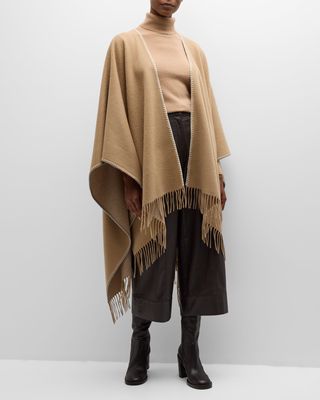Tommi Double-Faced Cashmere Poncho