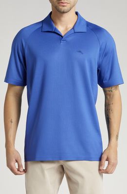 Tommy Bahama Ace Tropic Solid Performance Polo in Deep Ultramarine 