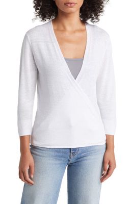 Tommy Bahama Addison Linen Blend Cardigan in White