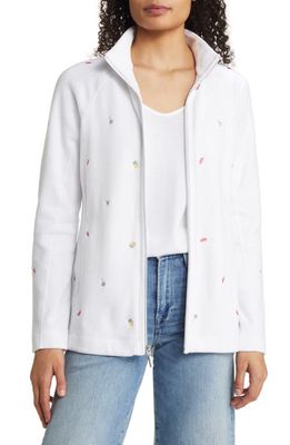 Tommy Bahama Aruba Tropical Toss Embroidered Jacket in White