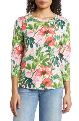 Tommy Bahama Ashby Isles Faraway Blooms Cotton Knit Top in Heavenly