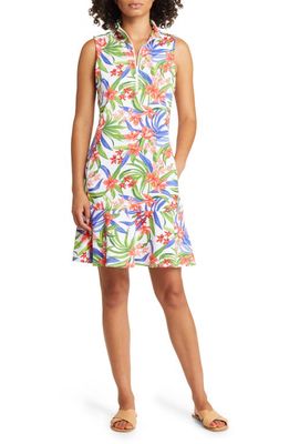 Tommy Bahama Aubrey Calli Cove Floral Sleeveless Dress in White