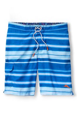 Tommy Bahama Baja Striped Shores Board Shorts in Campanula