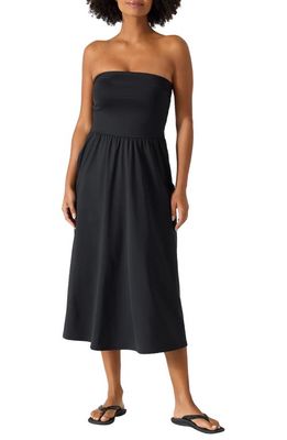Tommy Bahama Bandeau Cover-Up Midi Dress in Black