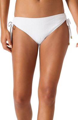 Tommy Bahama Cable Beach Side Tie Hipster Bikini Bottoms in White