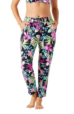 Tommy Bahama Coastal Gardens Cover-Up Beach Pants in Black