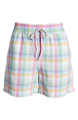 Tommy Bahama Coastal Key High Waist Linen Shorts in Dew Drop