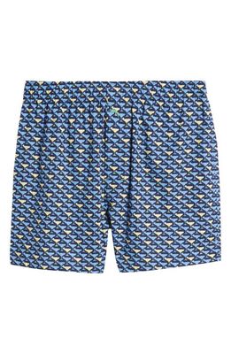 Tommy Bahama Cotton Pajama Boxers in Navy Print