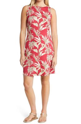 Tommy Bahama Darcy Tropical Print Sleeveless Dress in Truly Red