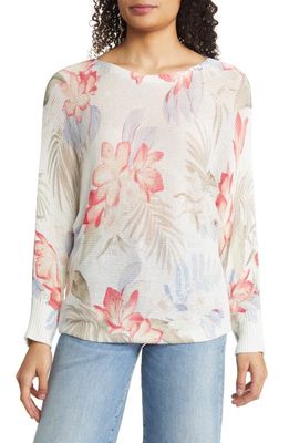 Tommy Bahama Delicate Flora Dolman Pullover in Coconut