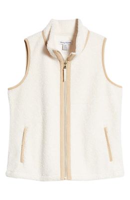 Tommy Bahama Faux Shearling Vest in Coconut