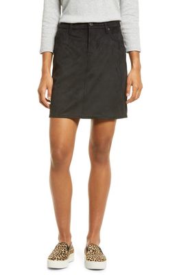 Tommy Bahama Faux Suede Miniskirt in Black