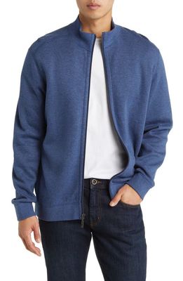 Tommy Bahama Flip Coast Reversible Full Zip Jacket in Blue Note Heather