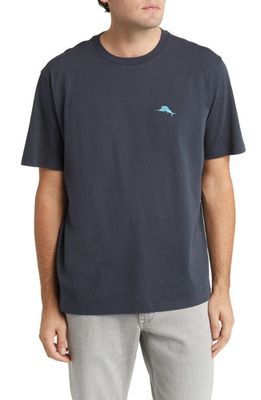 Tommy Bahama Florescent Fronds Marlin Cotton Graphic T-Shirt in Coal