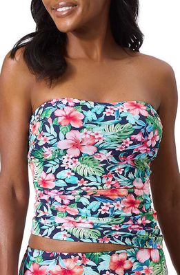 Tommy Bahama Island Cays Flora Convertible Tankini Top in Mare Navy