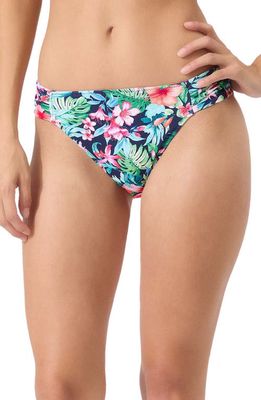 Tommy Bahama Island Cays Floral Reversible Hipster Bikini Bottoms in Mare Navy Rev