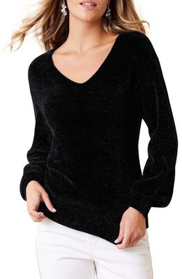 Tommy Bahama Island Luna Chenille Sweater in Black