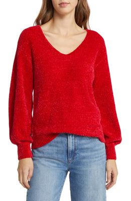 Tommy Bahama Island Luna Chenille Sweater in Tango Red