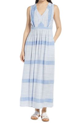 Tommy Bahama Lucia Isle Mixed Stripe Maxi Dress in Old Royal