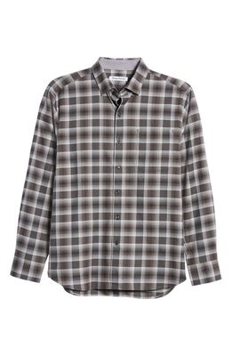 Tommy Bahama Men's Lazlo Check Stretch Cotton & Silk Button-Up Shirt in Night Cap