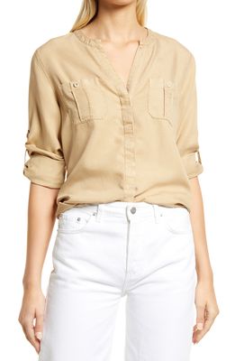 Tommy Bahama Mission Beach Long Sleeve Shirt in Golden Honey