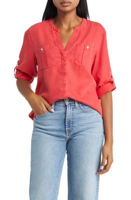 Tommy Bahama Mission Beach Long Sleeve Shirt in Red Flash