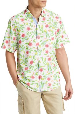 Tommy Bahama Mojito Bay Make It A Double Coolmax® Short Sleeve Button-Up Shirt in Coconut