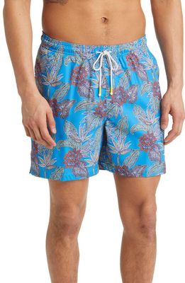 Tommy Bahama Naples Neon Vines Swim Trunks in Blue Canal