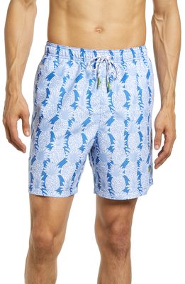 Tommy Bahama Naples Pina Perfection Swim Trunks in Bengal Blue