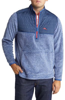 Tommy Bahama New Cascade Half Zip Pullover in Bering Blue