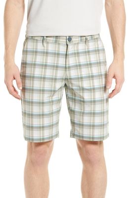 Tommy Bahama Ocean Plaid Recycled Polyester Blend Shorts in Khaki