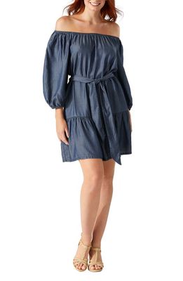 Tommy Bahama Off the Shoulder Minidress in Chambray