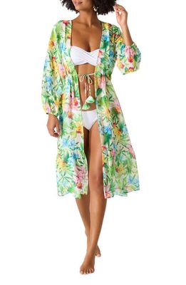 Tommy Bahama Orchid Garden Cover-Up Duster in White