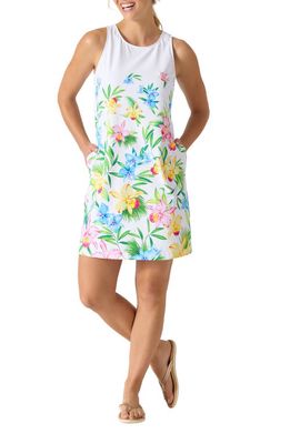 Tommy Bahama Orchid Garden Cover-Up Spa Dress in White