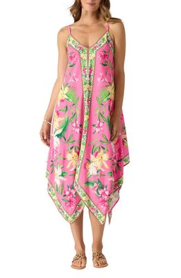 Tommy Bahama Orchid Garden Scarf Cover-Up Dress in Preppy Pink