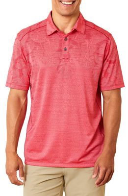 Tommy Bahama Palm Coast Tropic Fade Polo in Pink Plumeria