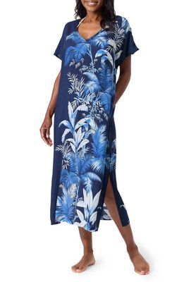 Tommy Bahama Palmera Isle Cover-Up Caftan in Mare Navy