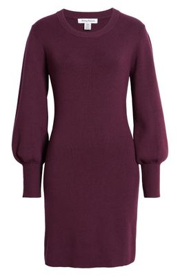 Tommy Bahama Pickford Balloon Sleeve Sweater Dress in Rum Berry