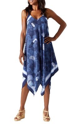 Tommy Bahama Sea Treasures Scarf Cover-Up Dress in Mare Navy