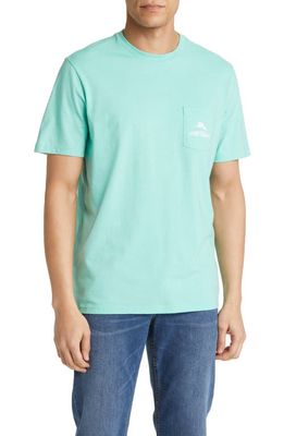 Tommy Bahama Starting Lineup Pocket Graphic T-Shirt in Gentle Breeze Heather