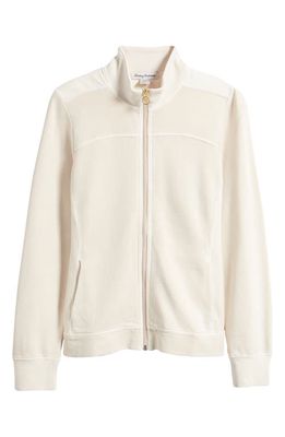 Tommy Bahama Sunray Cove Cotton Knit Zip-Up Jacket in Bedouin Sand