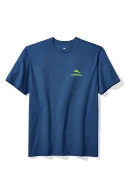 Tommy Bahama Support Your Local Bar Cotton Graphic T-Shirt in Dark Blue Muse Heather