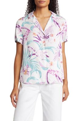 Tommy Bahama Talulla Orchid Camp Shirt in Coconut